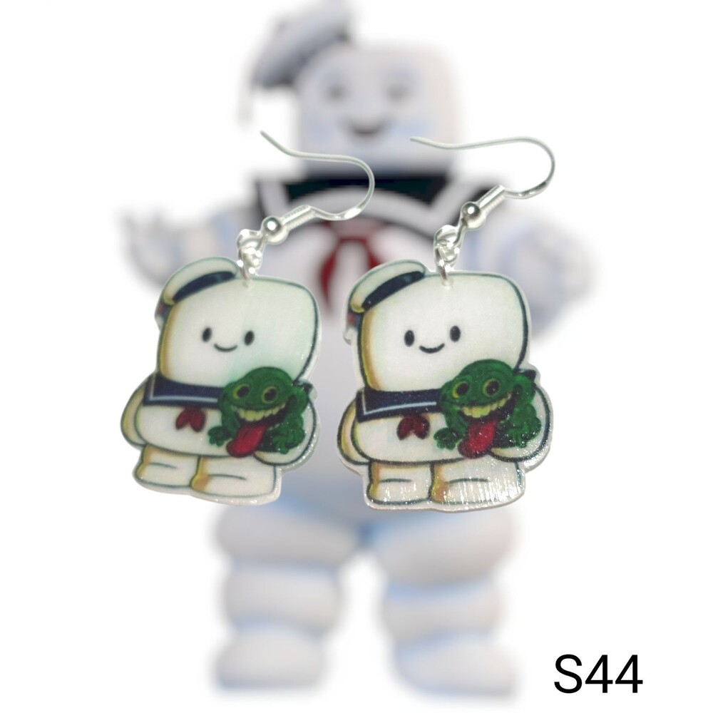 Ghostbusters Mini Puft Earrings